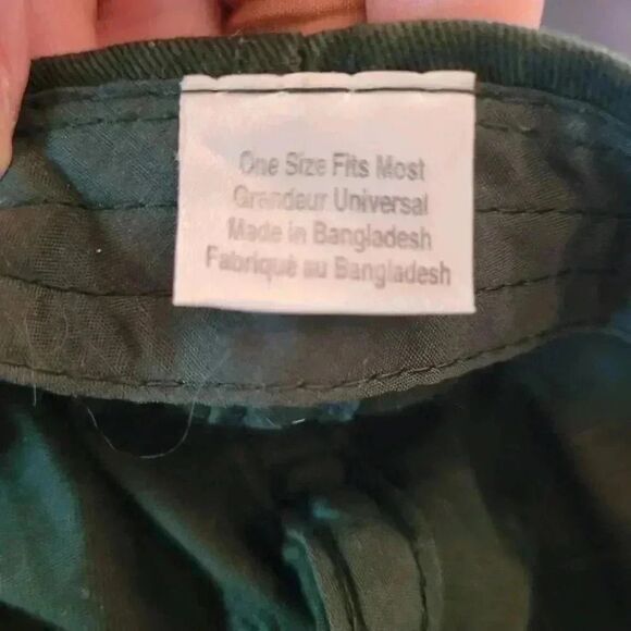 Cabela's Men's Hunter Green Canvas w Logo Embroidered Adj Baseball Cap - Picture 7 of 8